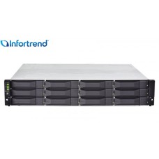 Gabinete de expansão Rackmount Infortrend modelo JB 312S com 12 baias para discos SAS e SATA Gabinete de expansão Rackmount Infortrend modelo JB 312S com 12 baias para discos SAS e SATA